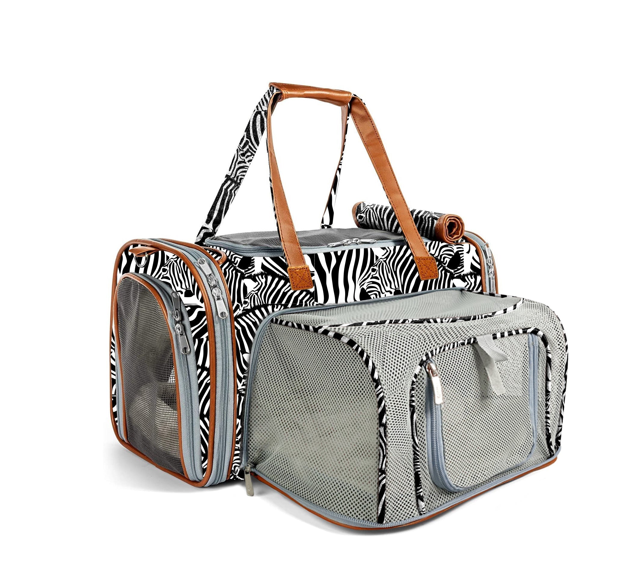 Mr. Peanut's Gold Series Standard Size Airline Compliant Expandable Pet Carrier - Prints Edition by Mr. Peanut's Pet Carriers