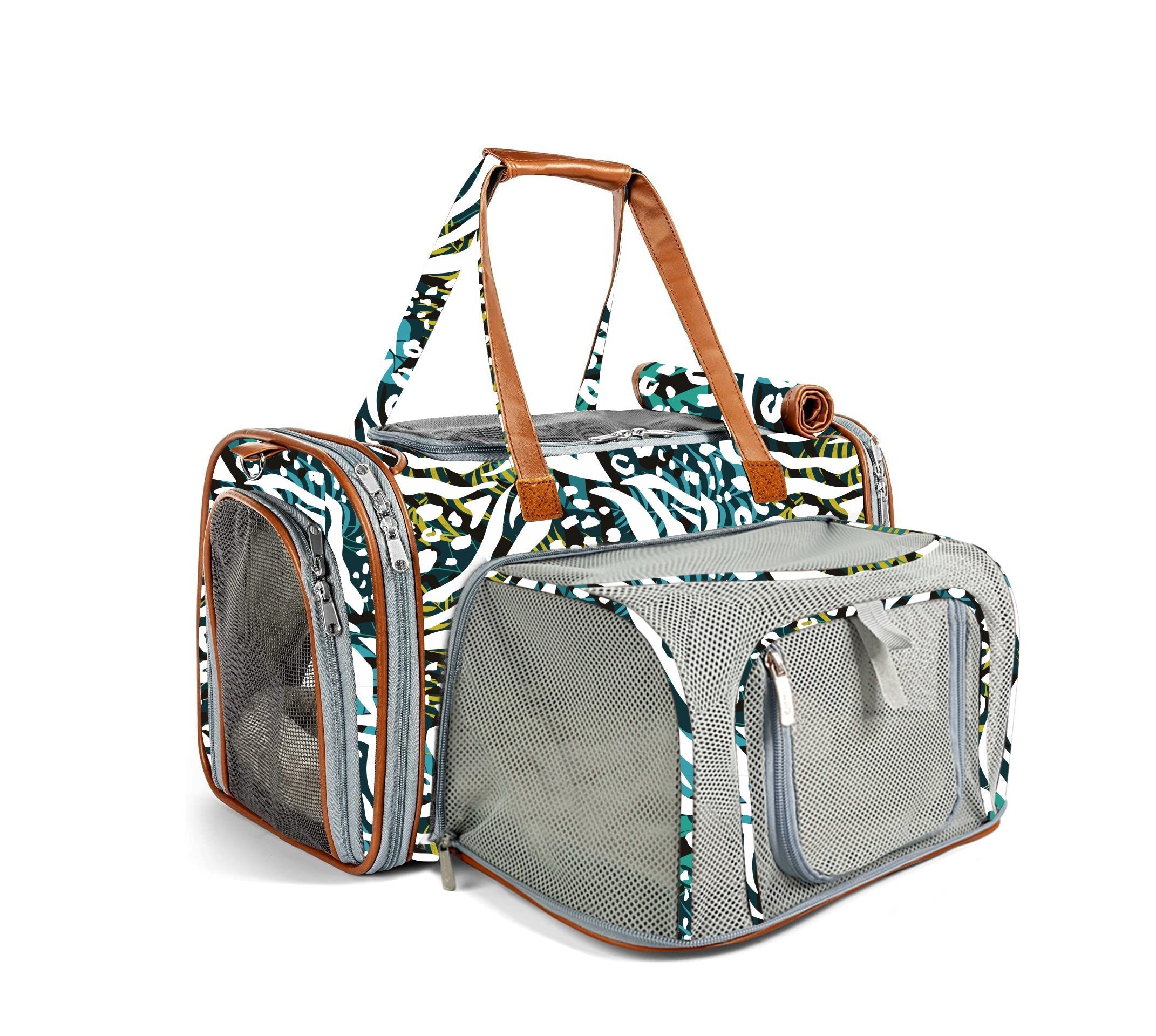 Mr. Peanut's Gold Series Standard Size Airline Compliant Expandable Pet Carrier - Prints Edition by Mr. Peanut's Pet Carriers