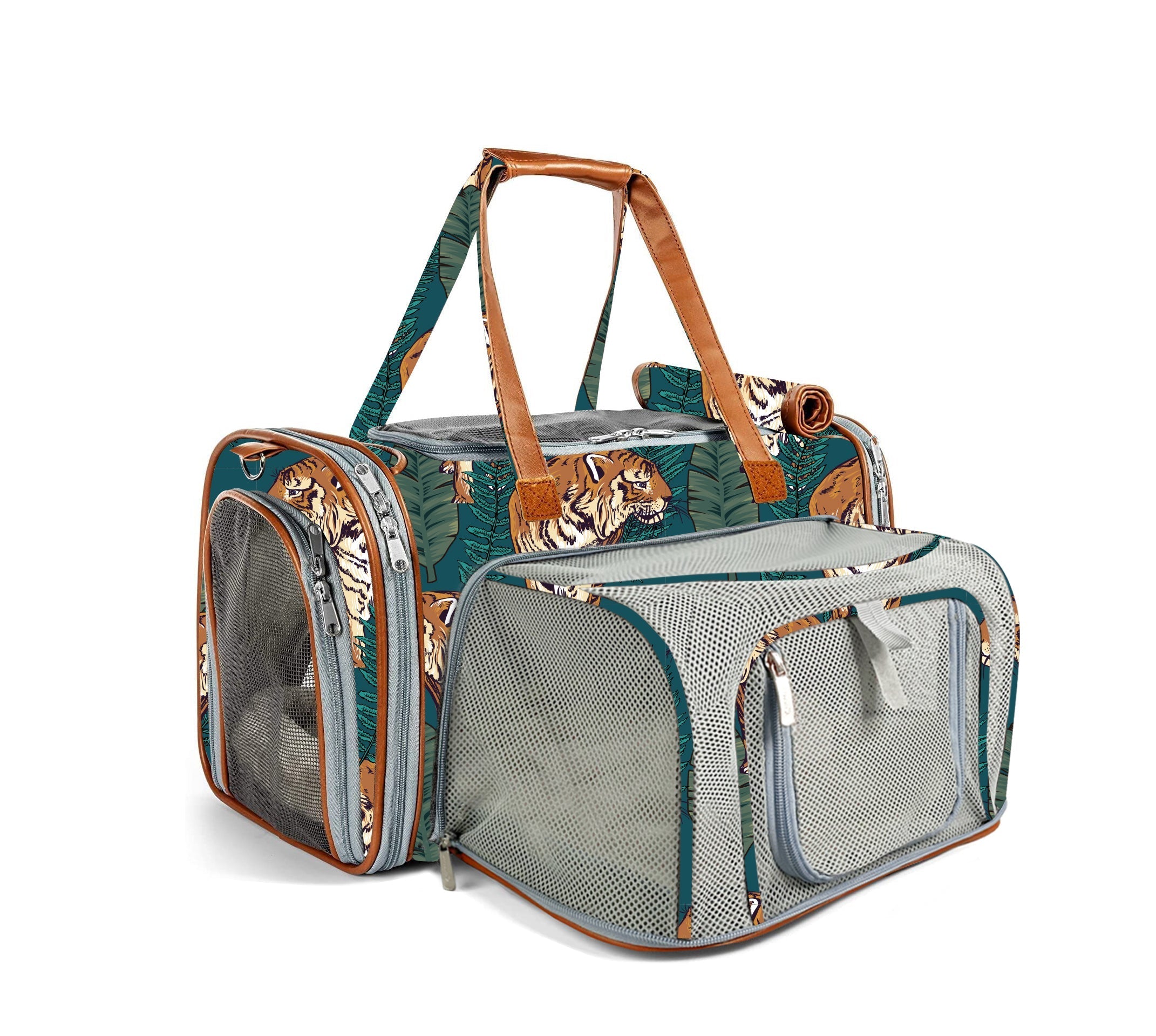 Mr. Peanut's Gold Series Standard Size Airline Compliant Expandable Pet Carrier - Prints Edition by Mr. Peanut's Pet Carriers
