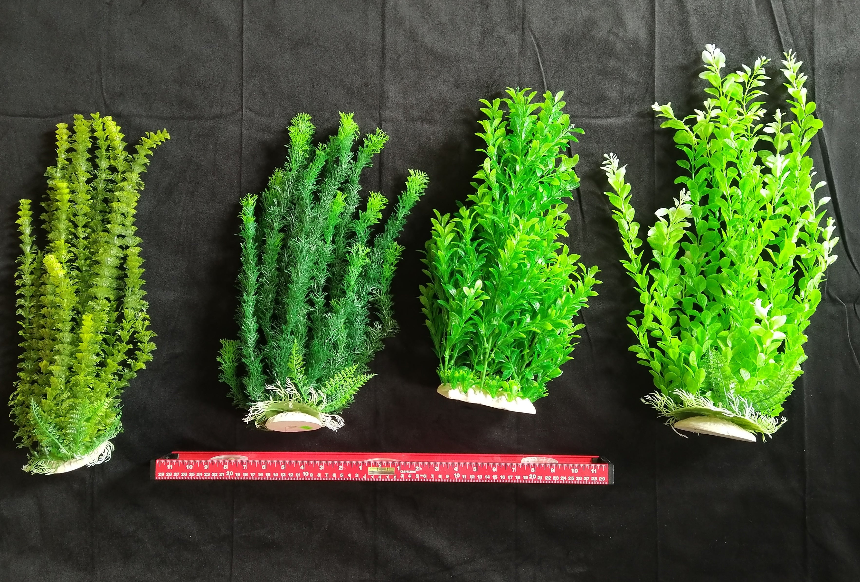 PremiumArtificial AquariumPlantPackage for Fish Tank,THE 4 Musketeers of Plants by Northeast Aquariums LLC