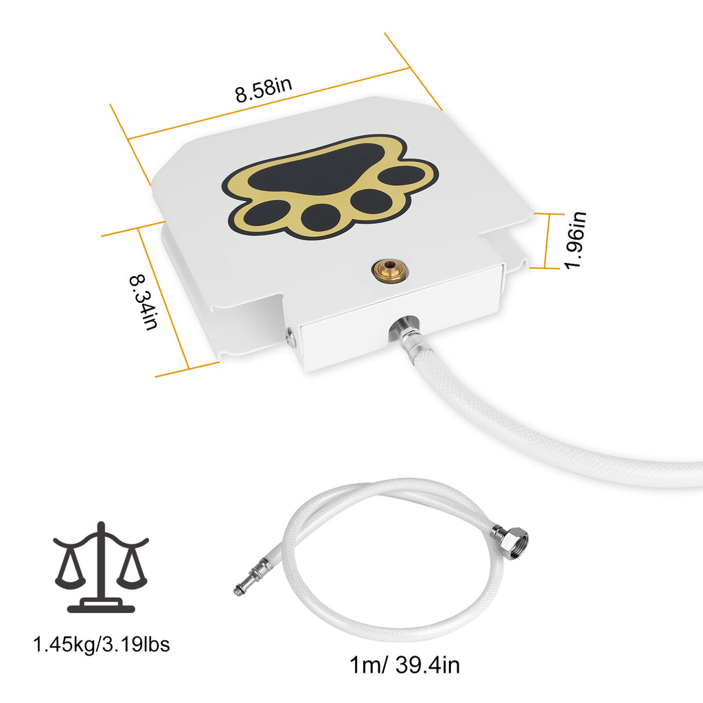 Dog Water Fountain Outdoor Step on Activated Sprinkler
