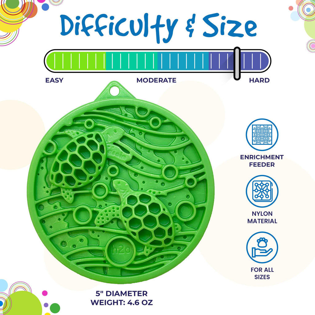 Water Nylon eCoin Durable Enrichment Snacking Coin for Dogs | USA-Made Lick Mat Alternative by SodaPup/True Dogs, LLC