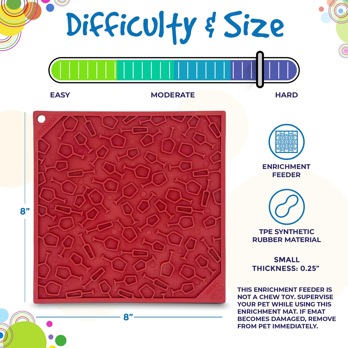 Vino Dog eMat - Enrichment Lick Mat For Dogs and Cats | Wine-Inspired Design| SodaPup by SodaPup/True Dogs, LLC