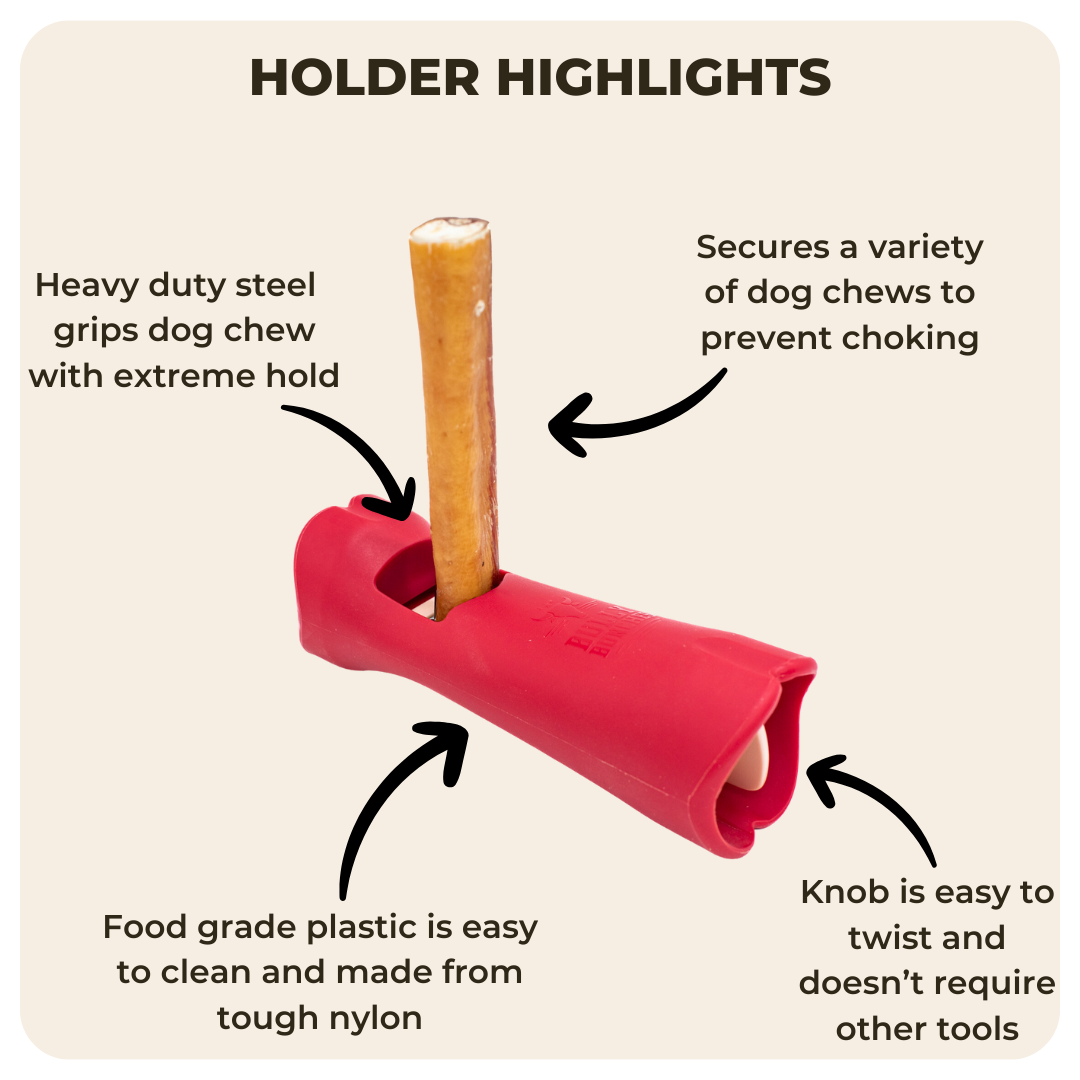 Bully Stick Safety Holder by Bully Bunches