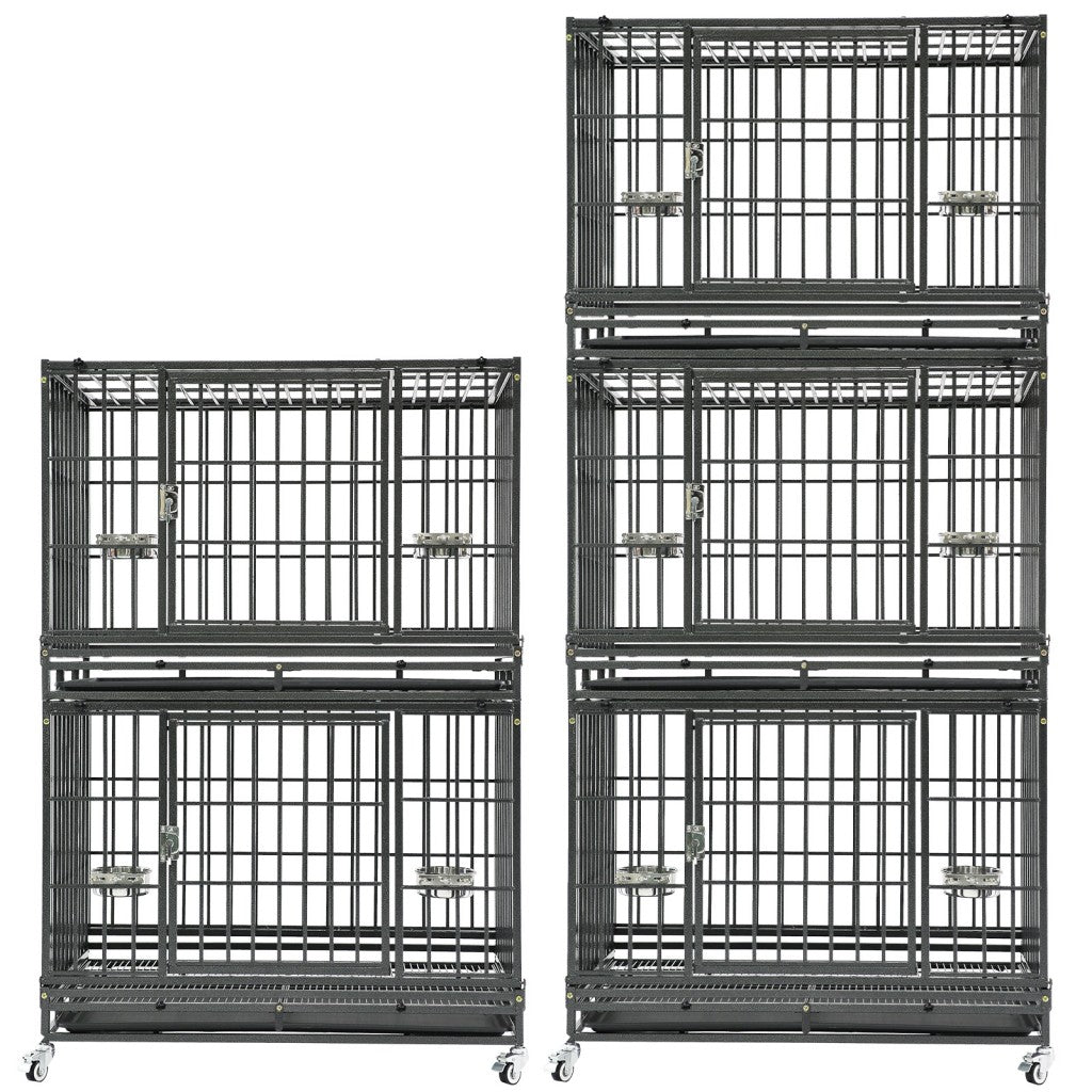 37" Stackable Heavy Duty Dog Crate 371D07 by Homey Pet Official