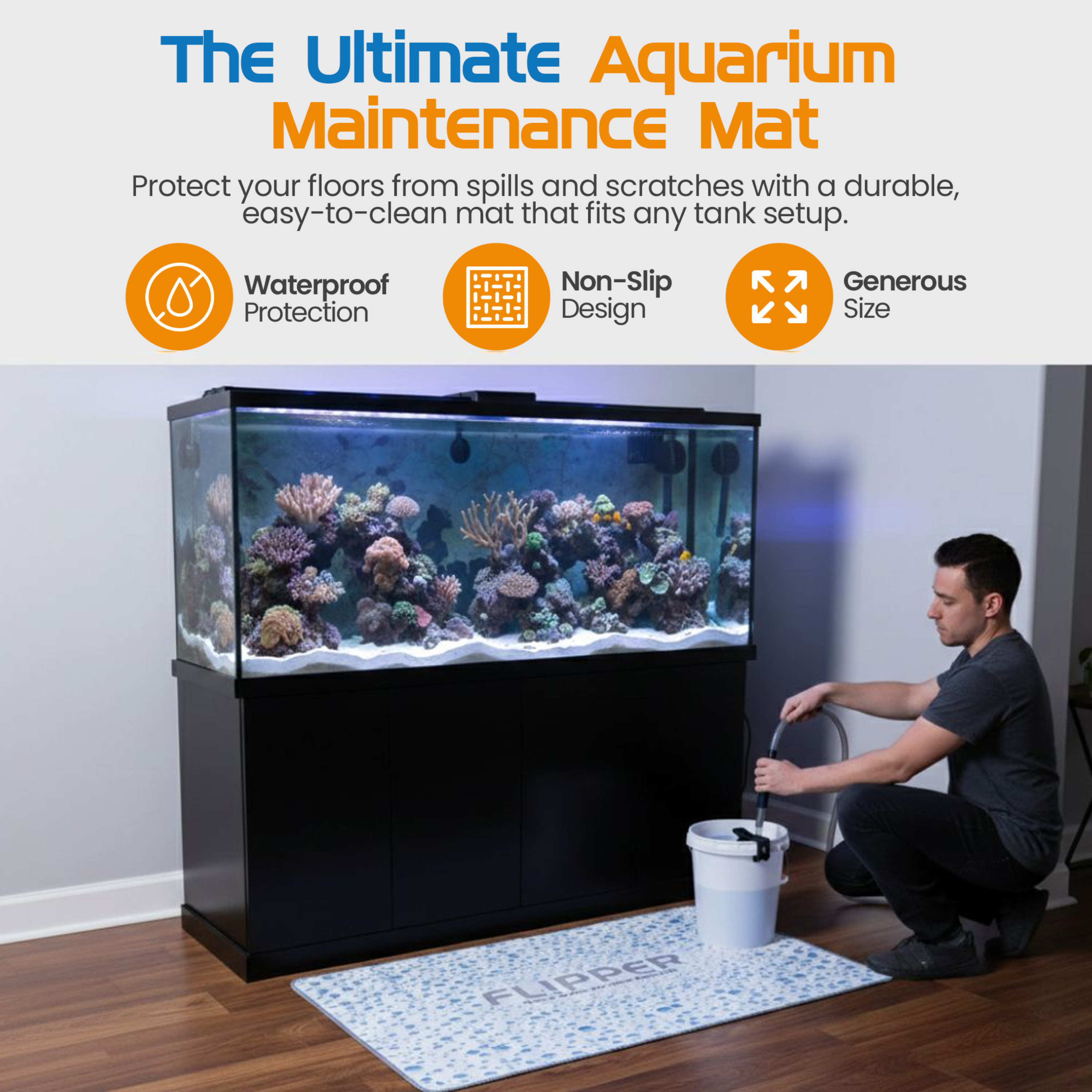 Flipper Aquarium Splash Mat by Flipper Aquarium Products