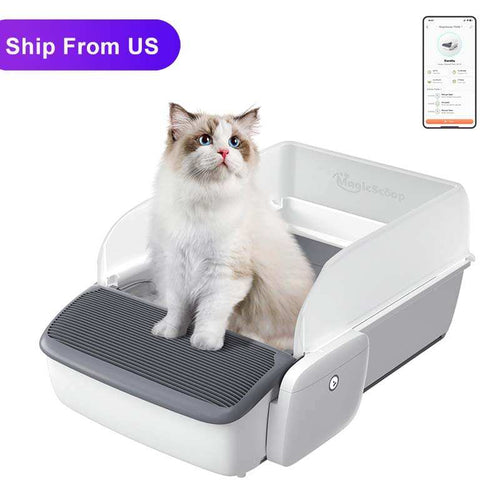 Automatic Cat Litter Box Self-cleaning, Cat Litter Box Cat Products by Love My Pet