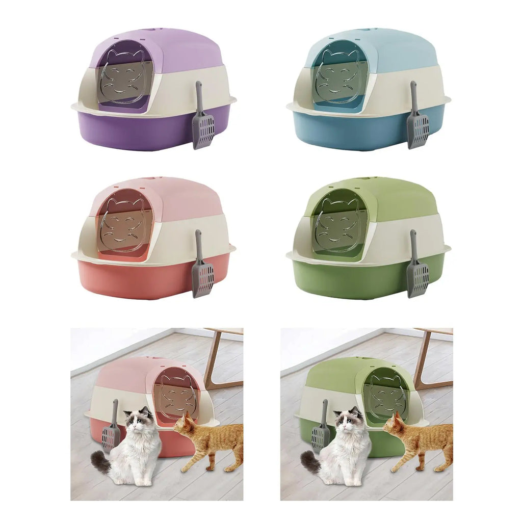 Hooded Cat Litter Boxes with Lid
