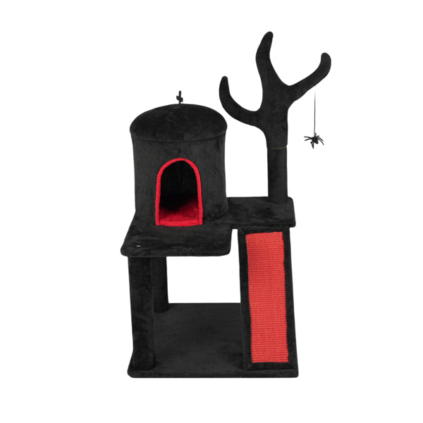 Halloween Cat Tower Cat Tree with Spacious Cat Condo by VetsPetStore