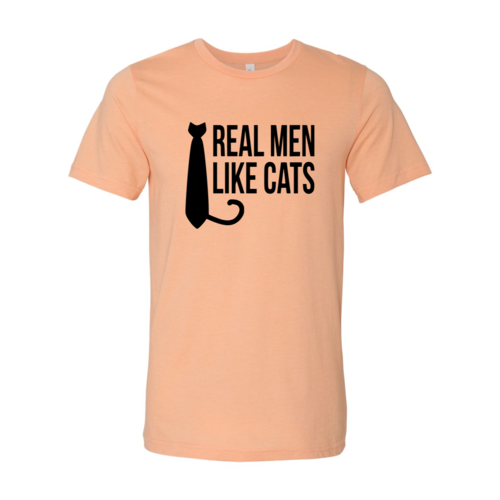 Real Men Like Cat T-Shirt by Furr Baby Gifts