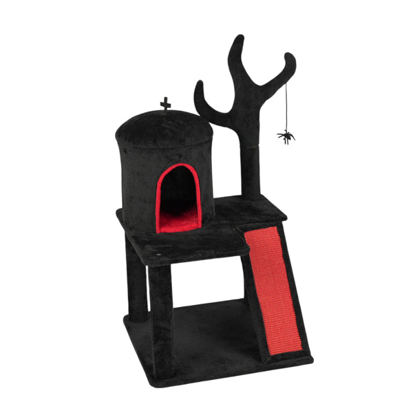 Halloween Cat Tower Cat Tree with Spacious Cat Condo by VetsPetStore