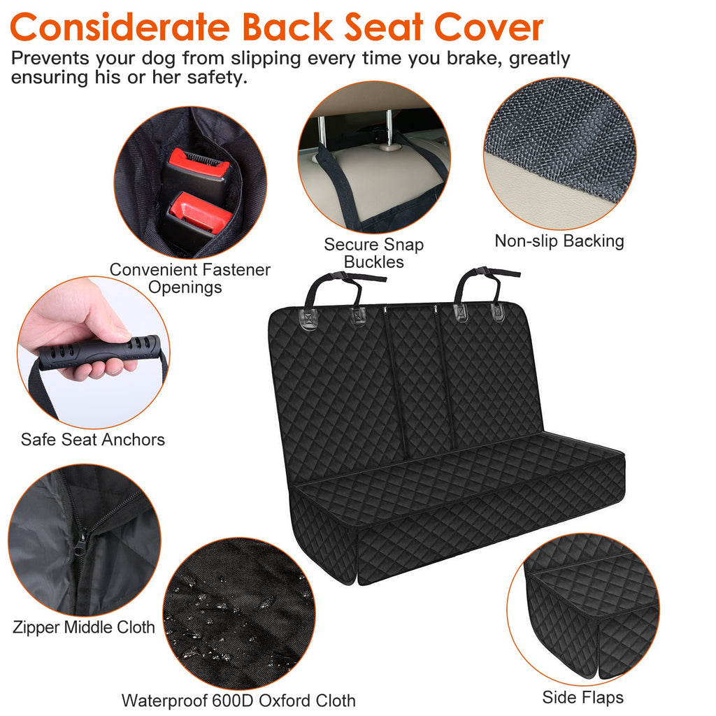 1Pc Dog Car Seat Cover Waterproof Scratchproof Pet Car Rear Protector Mat For Car Truck SUV by VetsPetStore