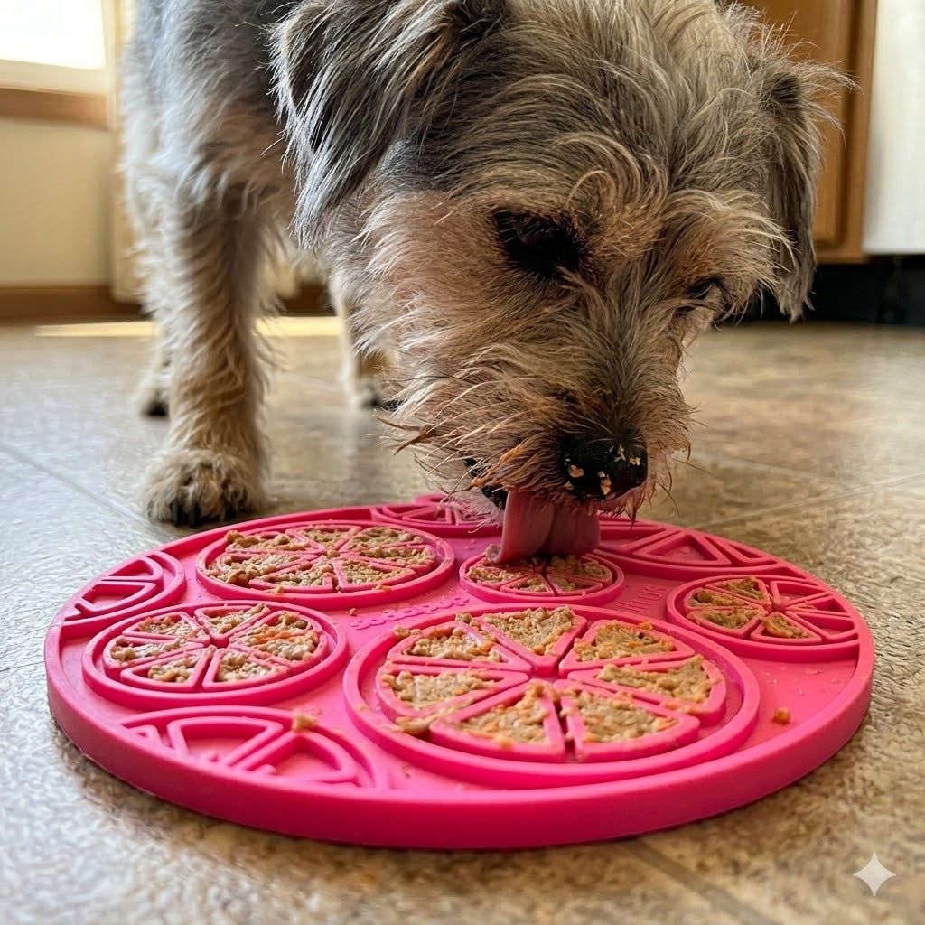 Citrus Design eMat - Enrichment Lick Mat For Dogs and Cats - with Suction Cups | USA Made by SodaPup/True Dogs, LLC