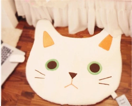 Bath Mat U Shaped White or Black Cat by Love My Pet