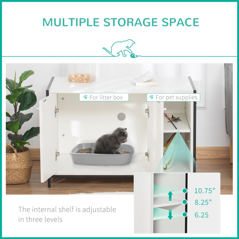 Hidden Cat Litter Box Enclosure by Furr Baby Gifts