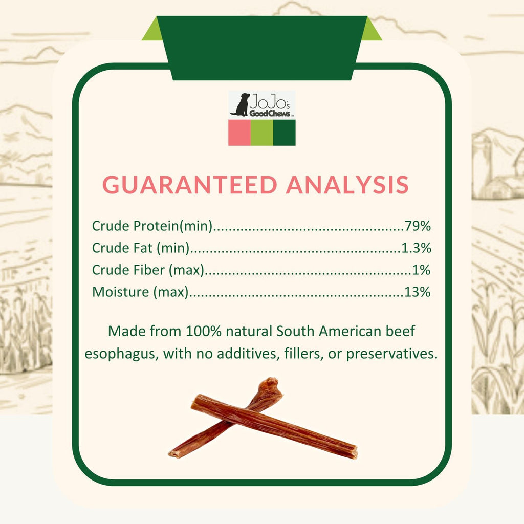 All-Natural Beef Gullet Stick Dog Treats – Delicious & Nutritious, Healthy Chews – 6 Inches (25/case) by American Pet Supplies