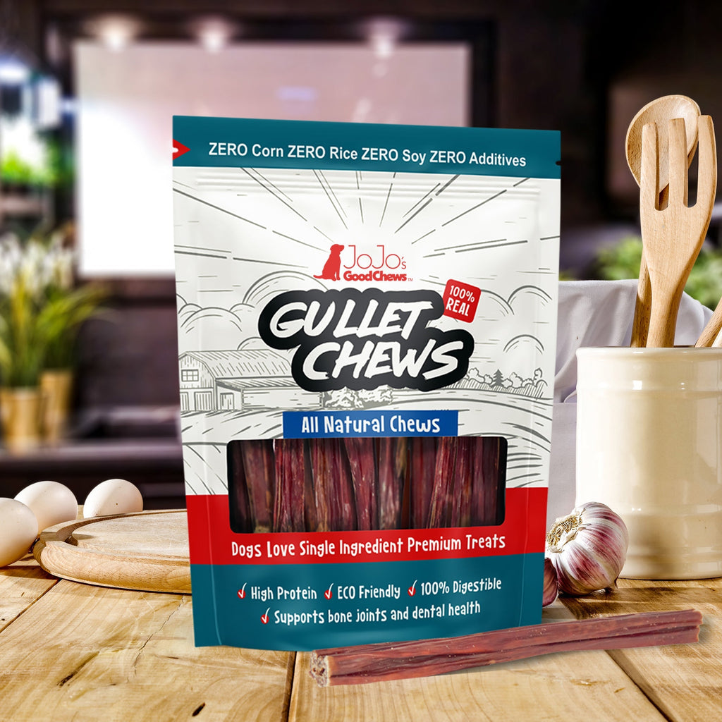 All-Natural Beef Gullet Stick Dog Treats – Delicious & Nutritious, Healthy Chews – 6 Inches (5-Pack) by American Pet Supplies