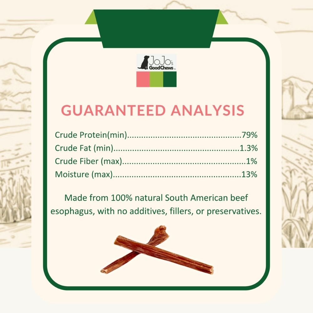 All-Natural Beef Gullet Stick Dog Treats – Delicious & Nutritious, Healthy Chews – 6 Inches (10-Pack) by American Pet Supplies