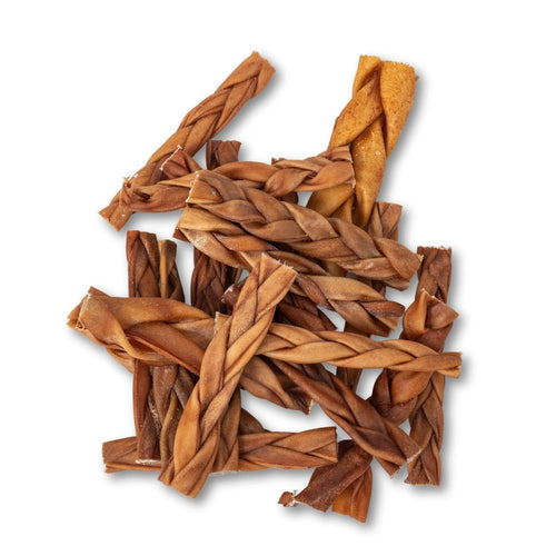 All-Natural Braided Collagen Stick Dog Treats, Supports Joint, Skin & Coat Health – 6-Inch Standard (25/case) by American Pet Supplies