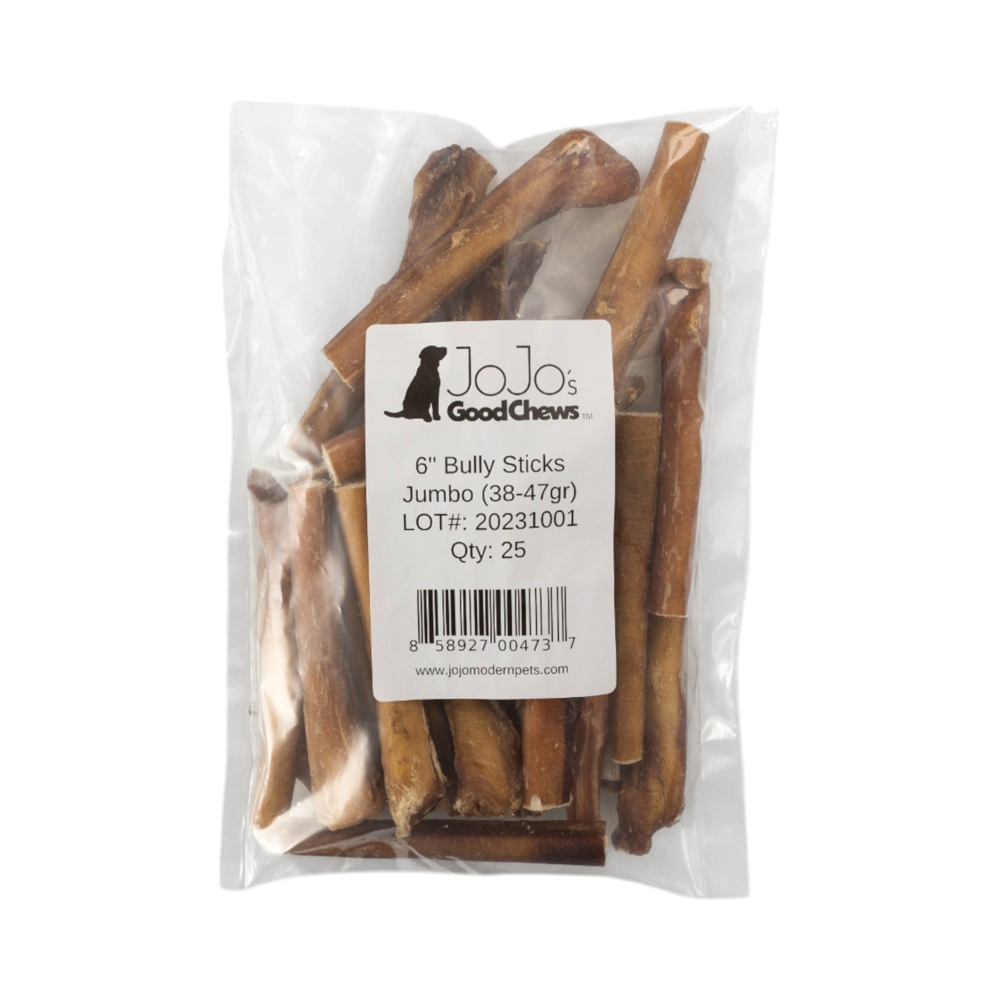 All-Natural Beef Bully Sticks Dog Treats, Single Ingredient & Long-Lasting Chews – 6-Inch Jumbo (25/case) by American Pet Supplies