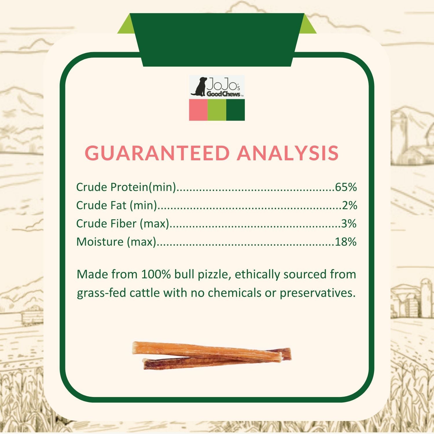 All-Natural Beef Bully Stick Dog Treats – Nutrient-Rich, and High-Protein – 6-Inch Standard (4-Pack) by American Pet Supplies