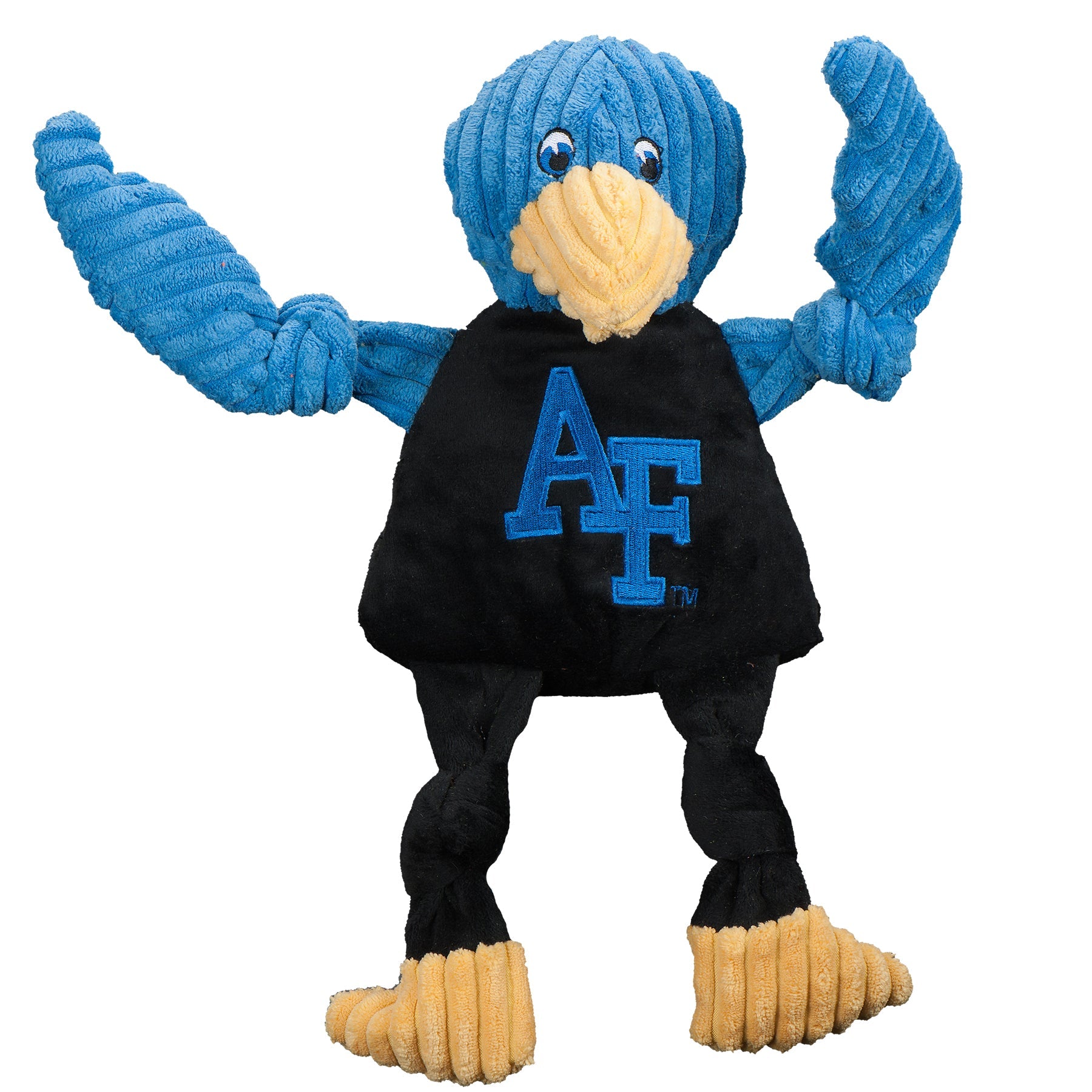 NCAA U.S. Air Force Academy, Gyr Falcon Knottie® Plush Dog Toy by HuggleHounds