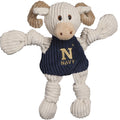 NCAA U.S. Naval Academy, Bill the Goat Knottie® Plush Dog Toy by HuggleHounds