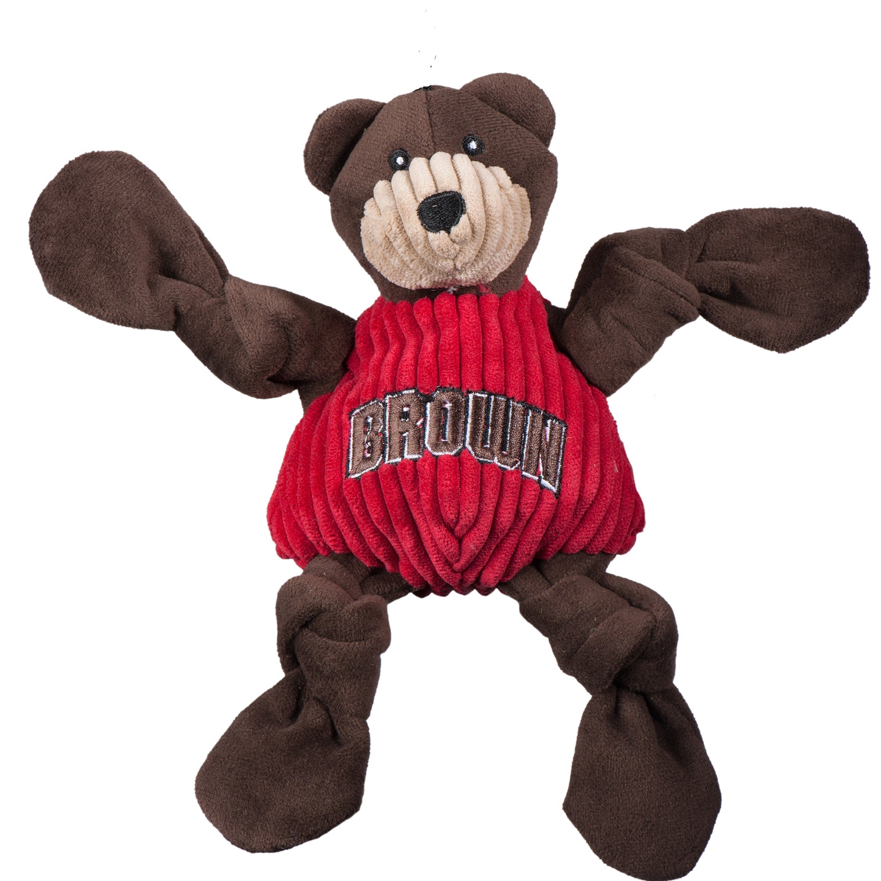 NCAA Brown University, Bruno the Bear Knottie® Plush Dog Toy by HuggleHounds