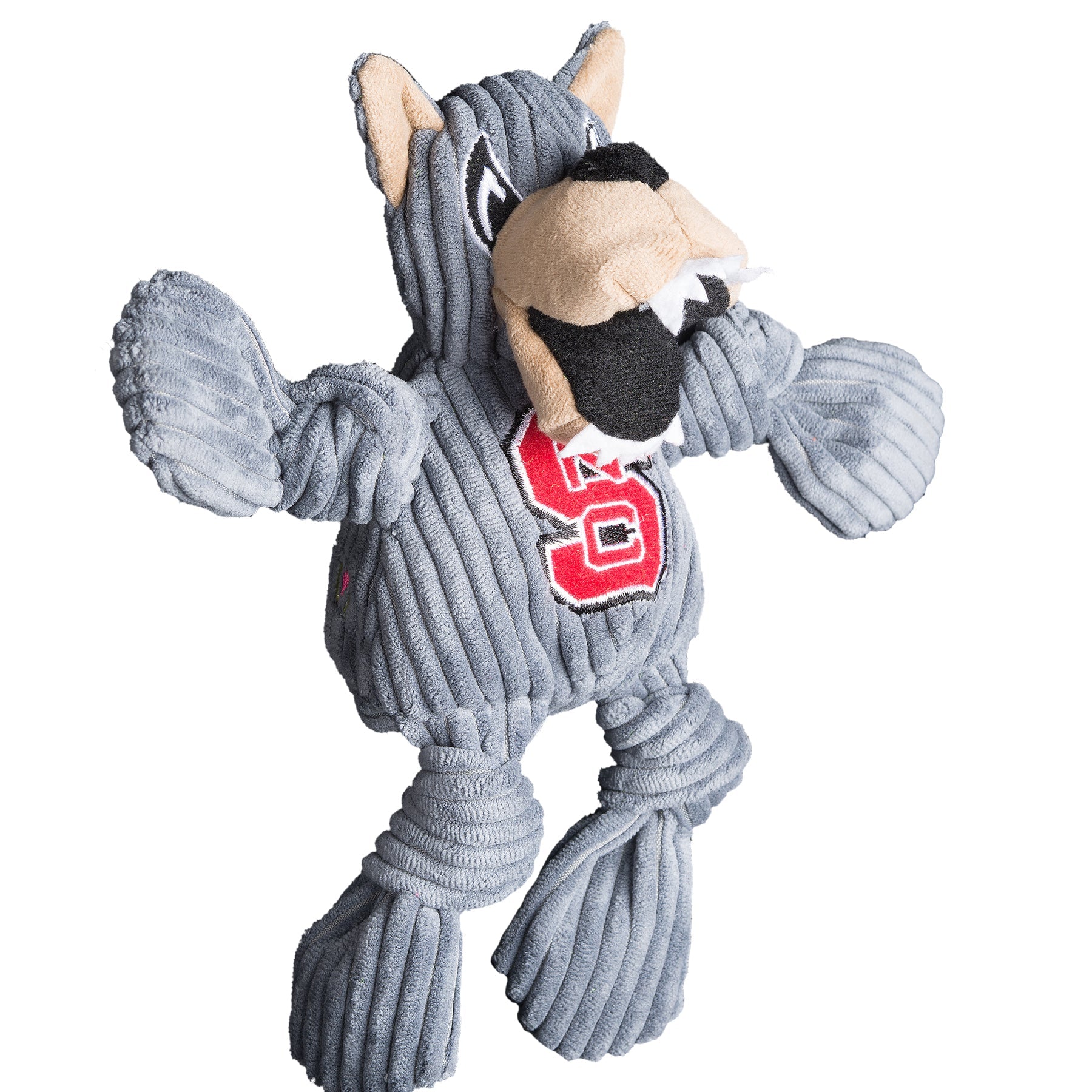 NCAA North Carolina State University, Mr. Wuf Knottie® Plush Dog Toy by HuggleHounds