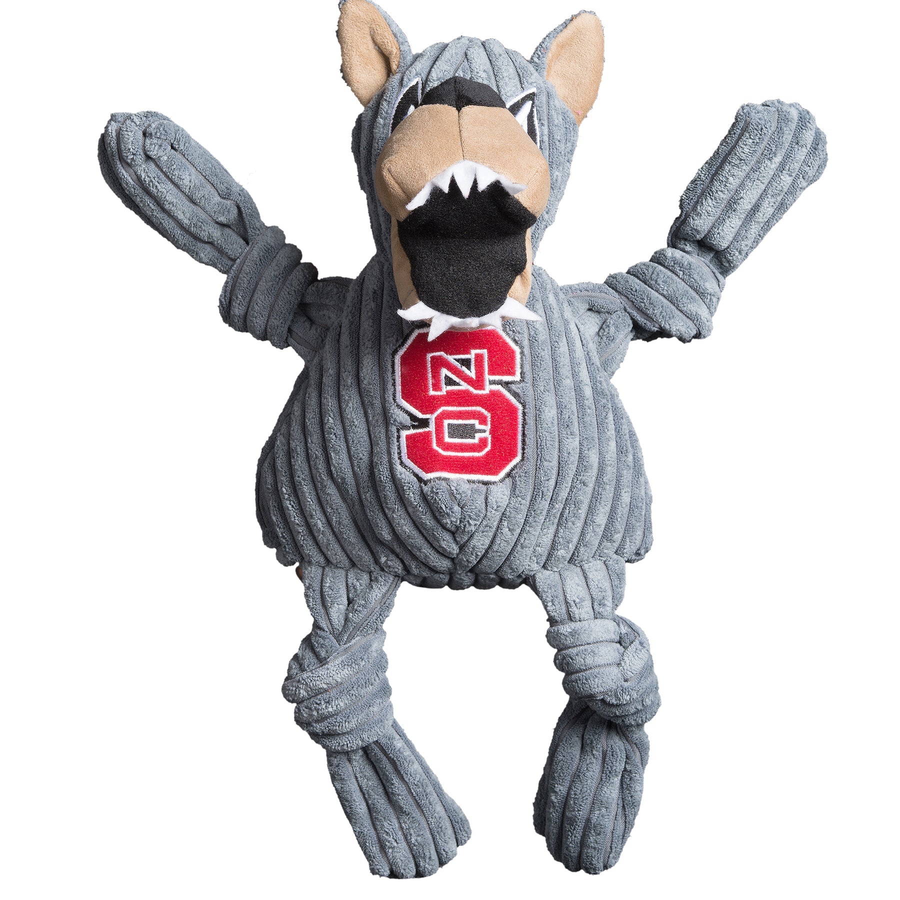 NCAA North Carolina State University, Mr. Wuf Knottie® Plush Dog Toy by HuggleHounds