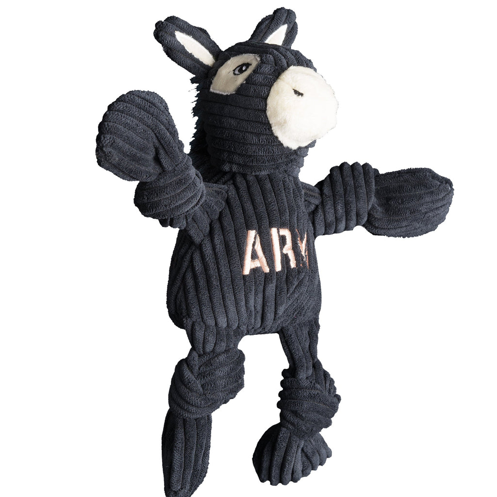 NCAA U.S. Military Academy, Army Mule Knottie® Plush Dog Toy by HuggleHounds