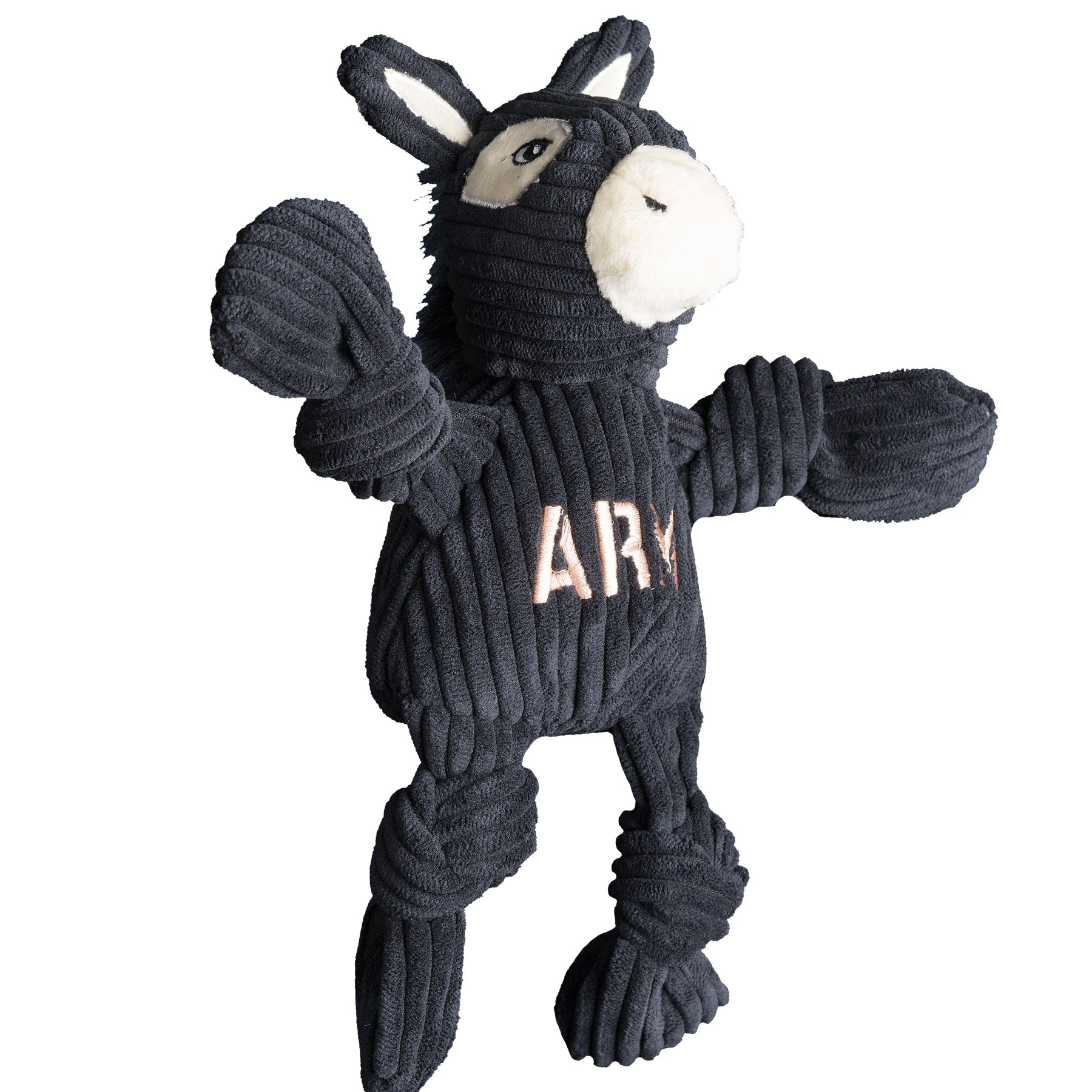 NCAA U.S. Military Academy, Army Mule Knottie® Plush Dog Toy by HuggleHounds
