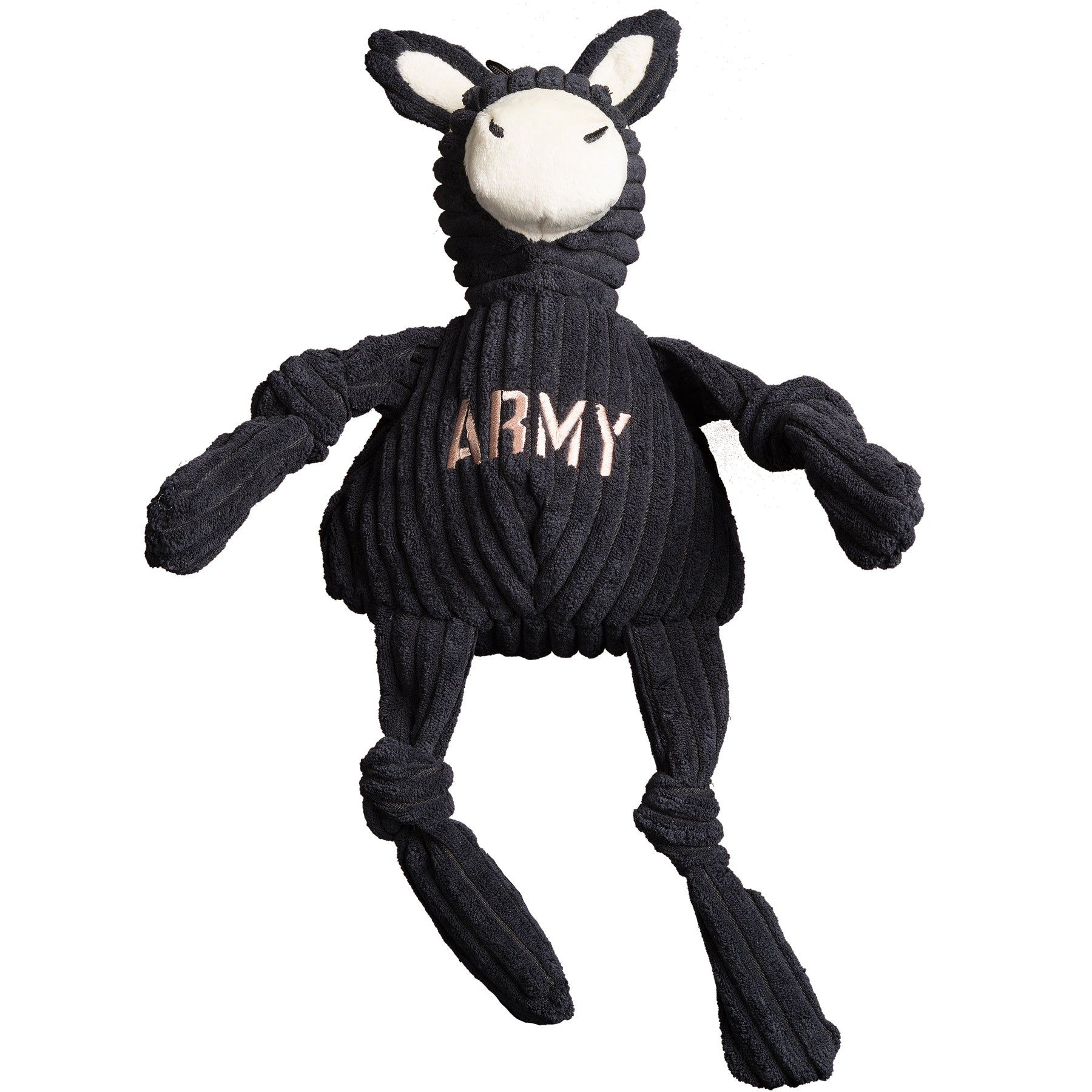 NCAA U.S. Military Academy, Army Mule Knottie® Plush Dog Toy by HuggleHounds