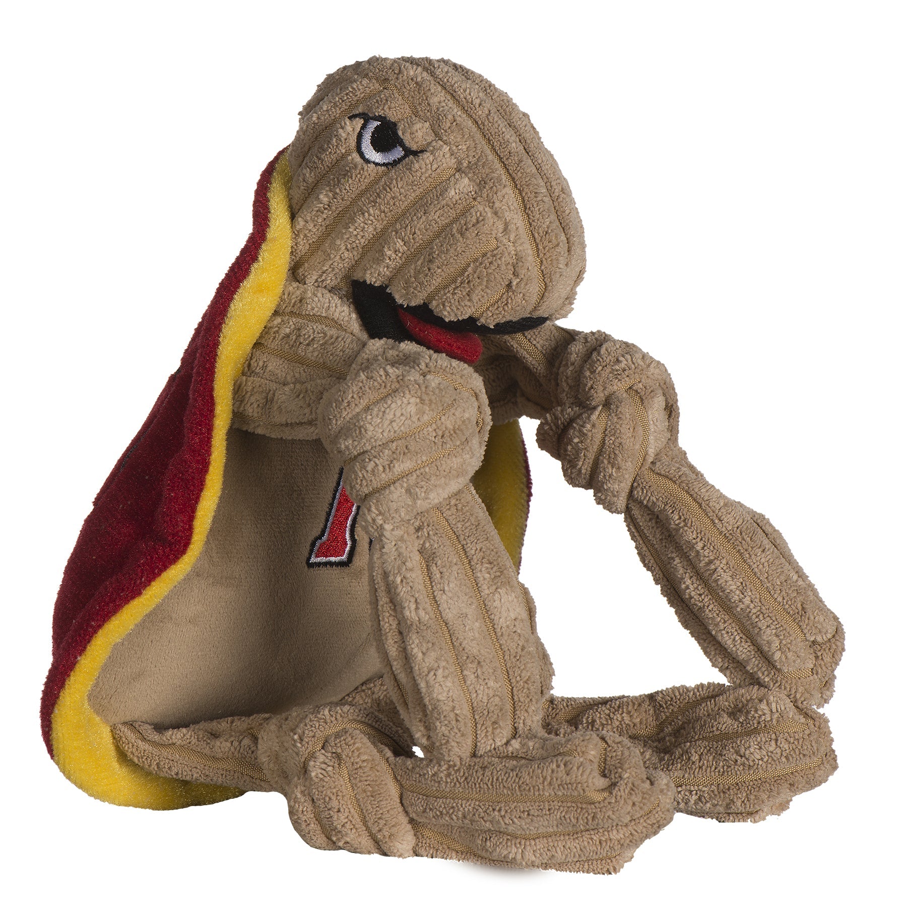 NCAA University of Maryland - Testudo the Terrapin Knottie® Plush Dog Toy by HuggleHounds