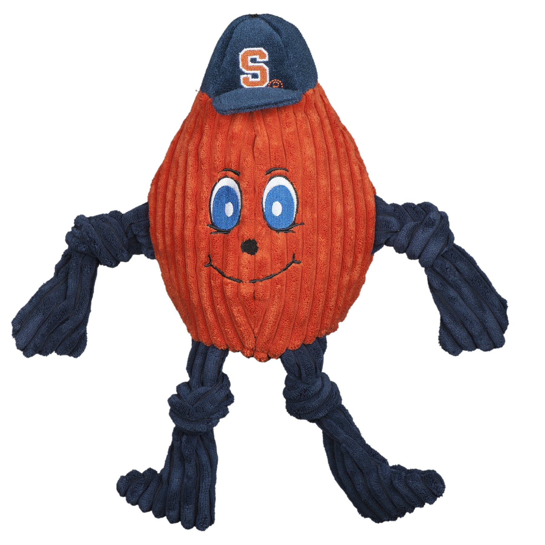 NCAA Syracuse University, Otto the Orange Knottie® Plush Dog Toy by HuggleHounds
