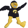 NCAA University of Iowa - Herky the Hawk Knottie® Plush Dog Toy by HuggleHounds