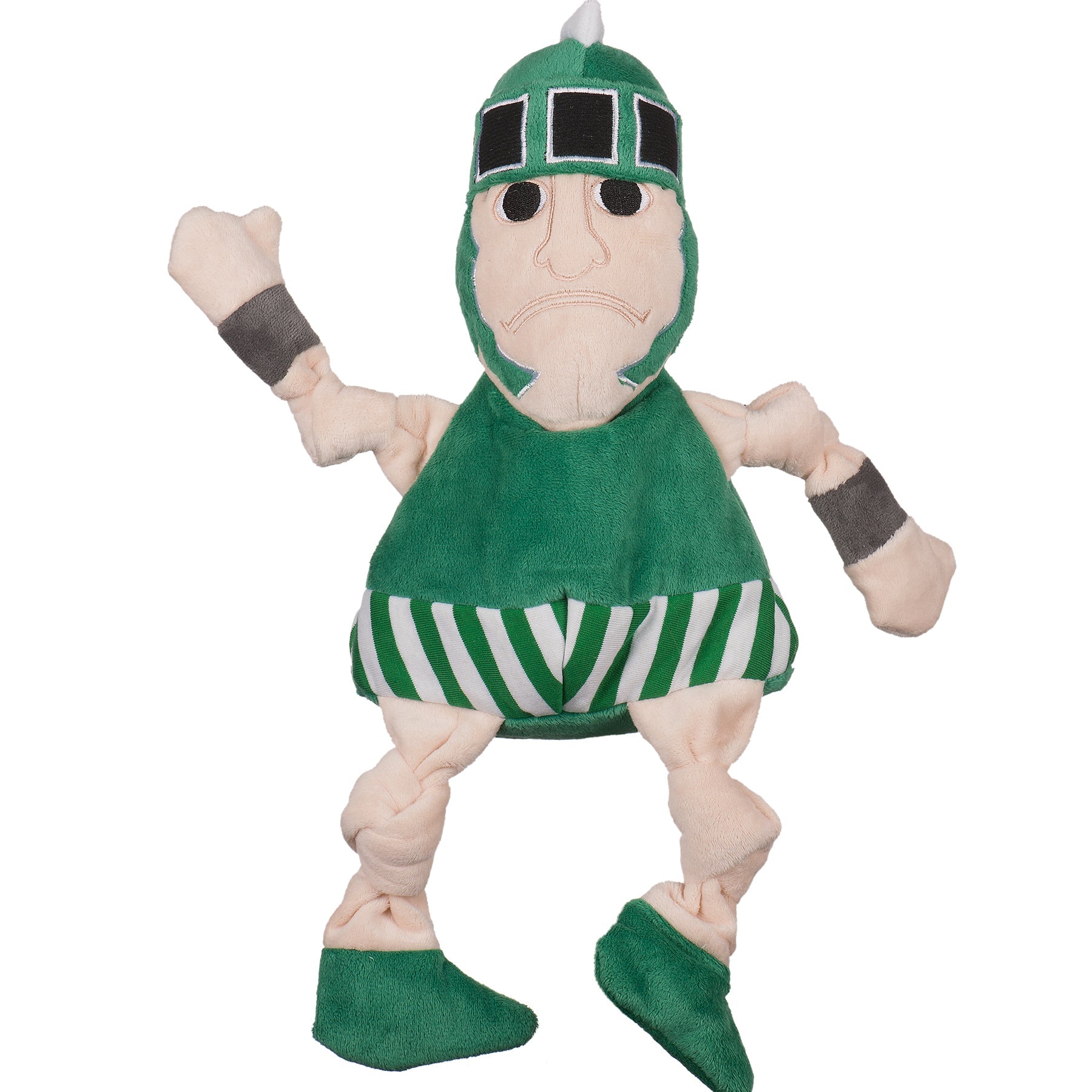 NCAA Michigan State University, Sparty Knottie® Plush Dog Toy by HuggleHounds