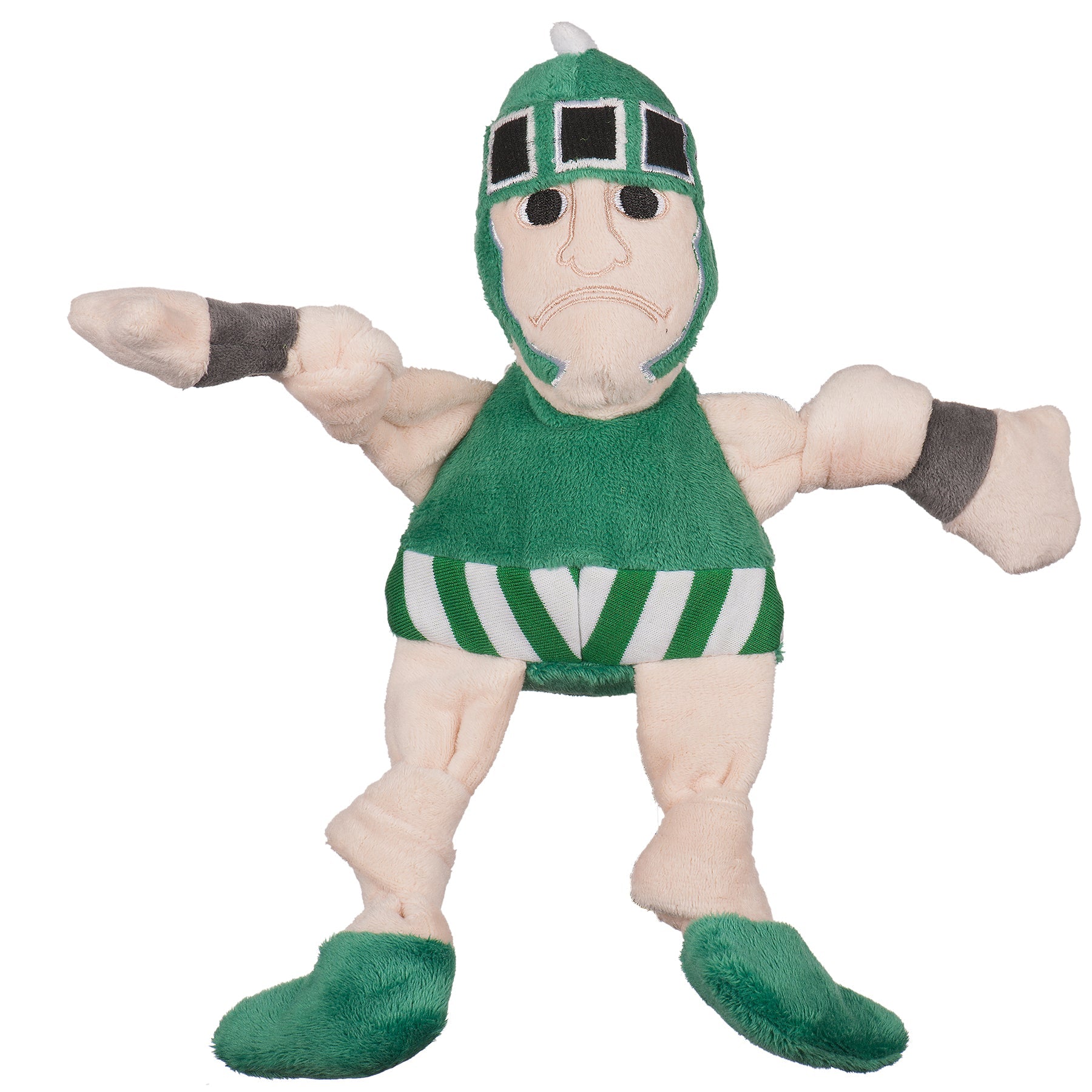 NCAA Michigan State University, Sparty Knottie® Plush Dog Toy by HuggleHounds