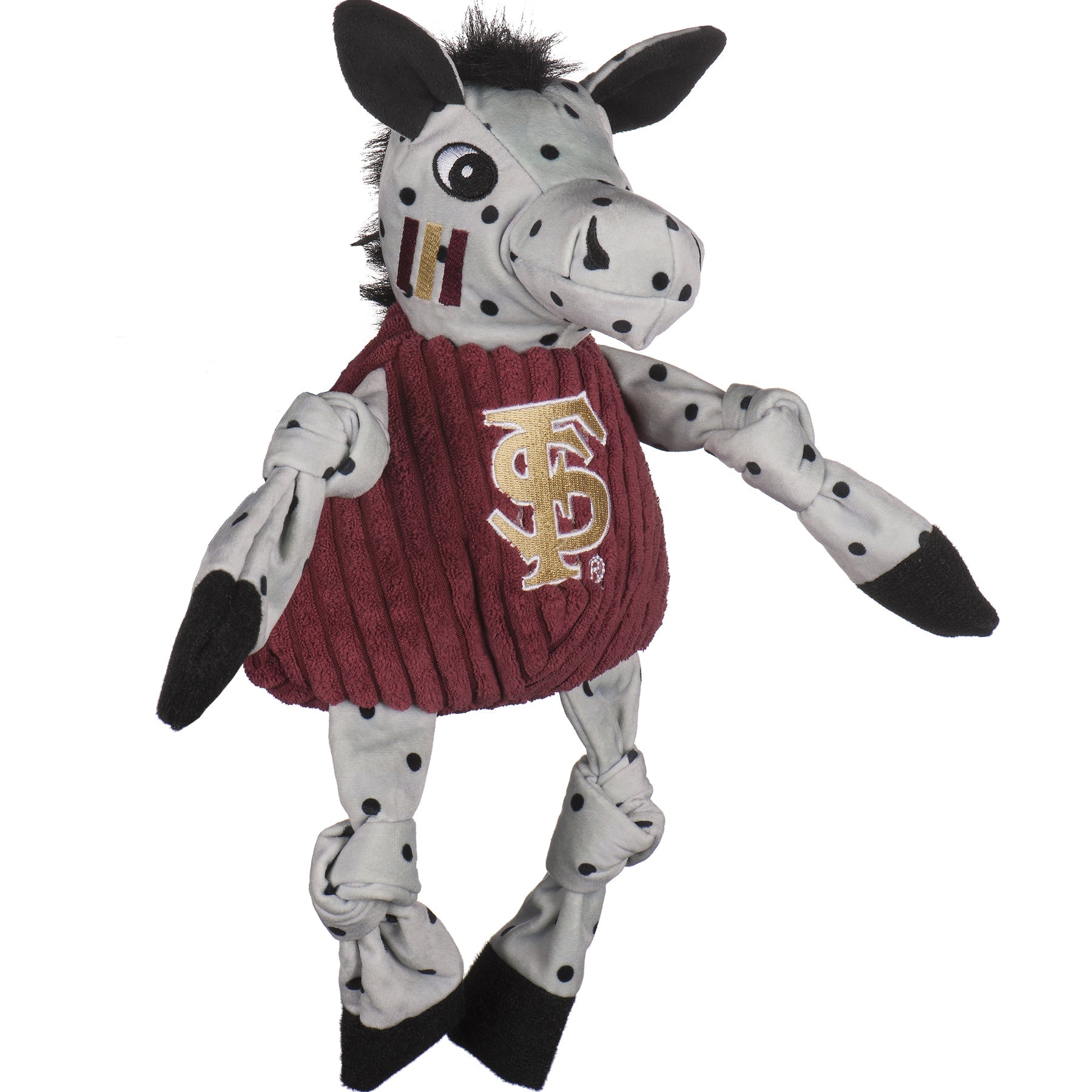 NCAA Florida State University, Cimarron Knottie® Plush Dog Toy by HuggleHounds