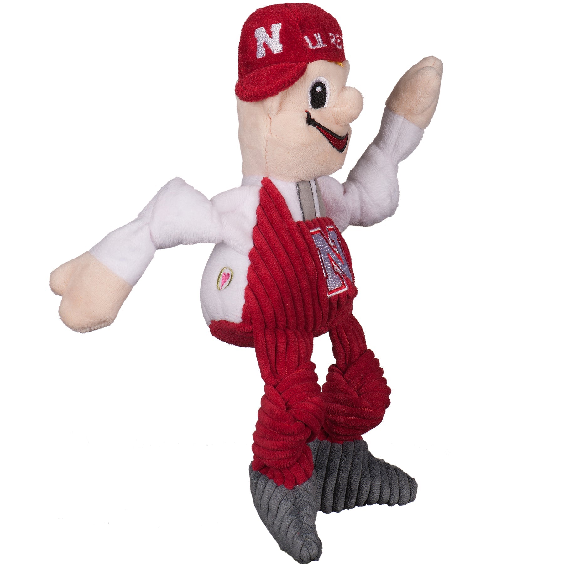 NCAA University of Nebraska, Lil Red Knottie® Plush Dog Toy by HuggleHounds