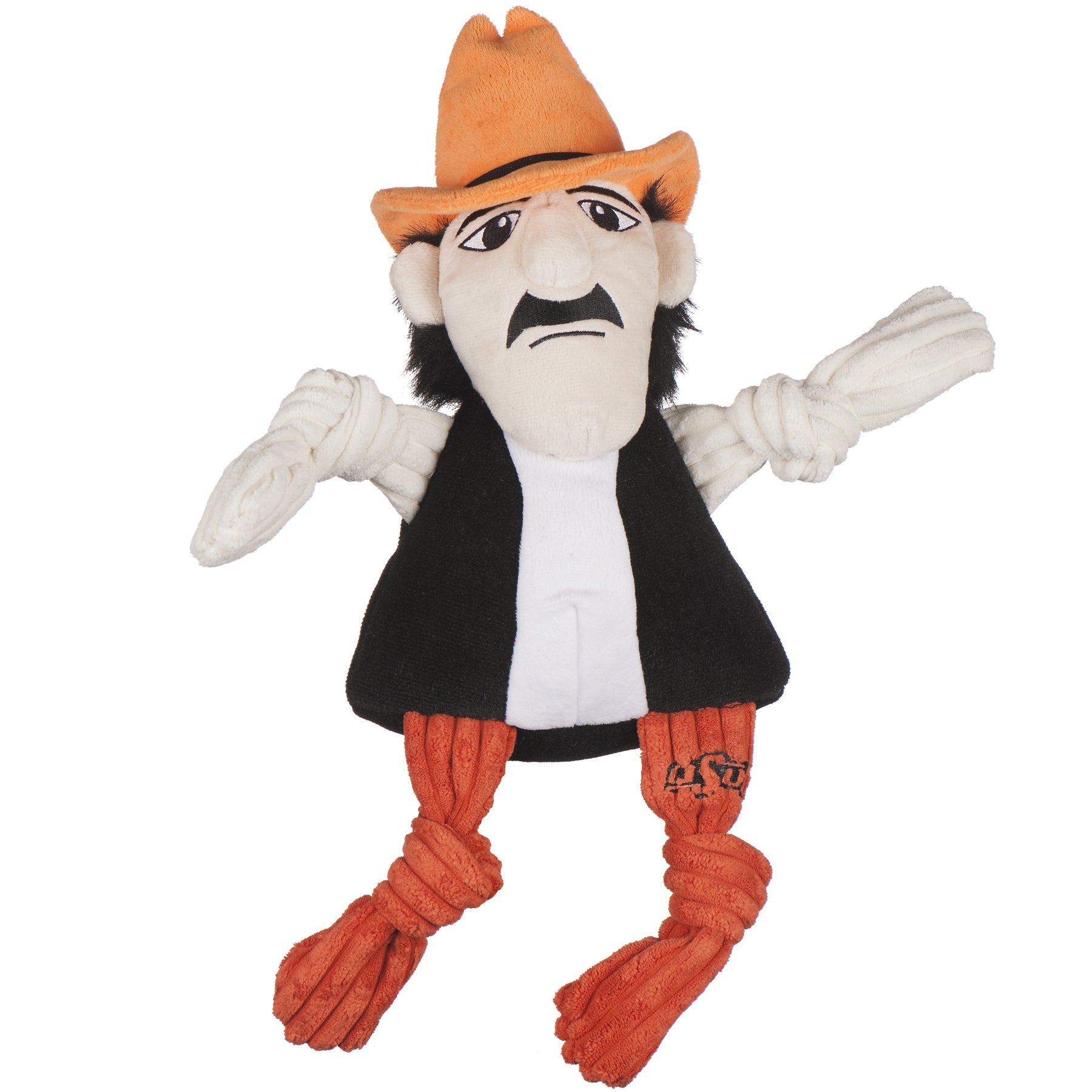 NCAA Oklahoma State University, Mascot Knottie® Plush Dog Toy by HuggleHounds