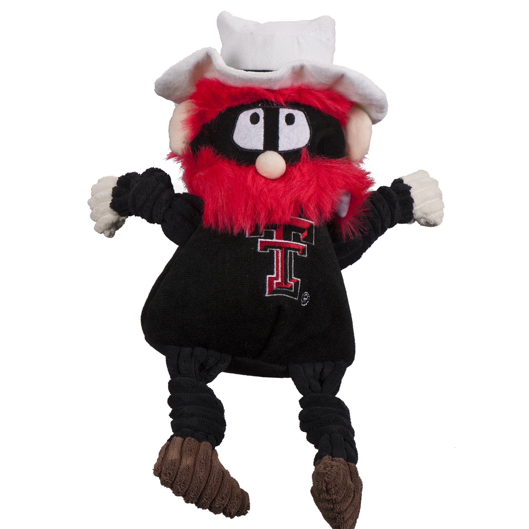NCAA Texas Tech University, Raider Red Knottie® Plush Dog Toy by HuggleHounds