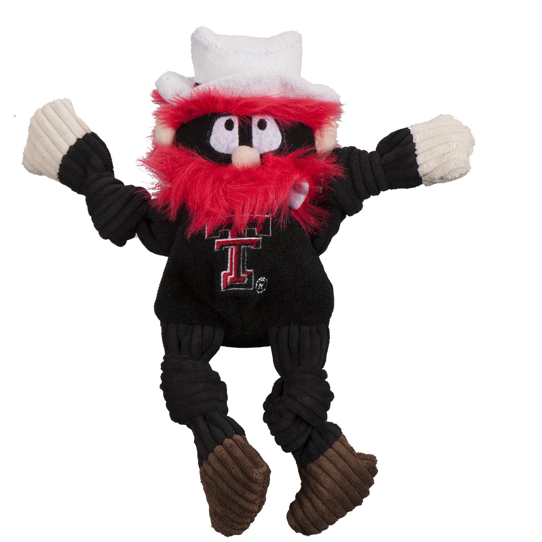 NCAA Texas Tech University, Raider Red Knottie® Plush Dog Toy by HuggleHounds