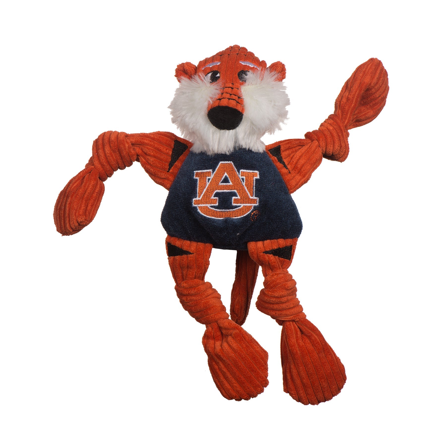 NCAA Auburn University, Aubie the Tiger Knottie® Plush Dog Toy by HuggleHounds