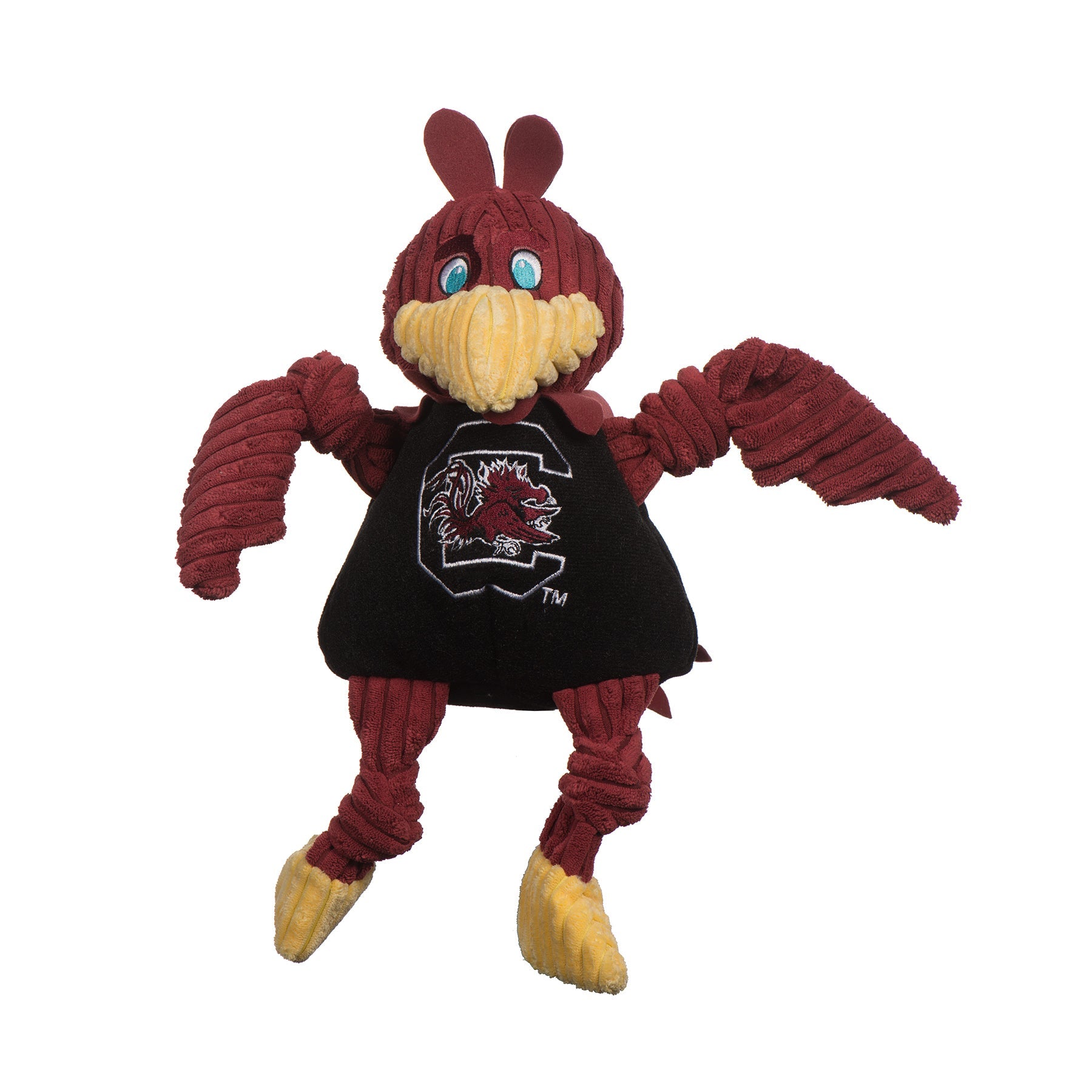NCAA University of South Carolina, Cocky Knottie® Plush Dog Toy by HuggleHounds