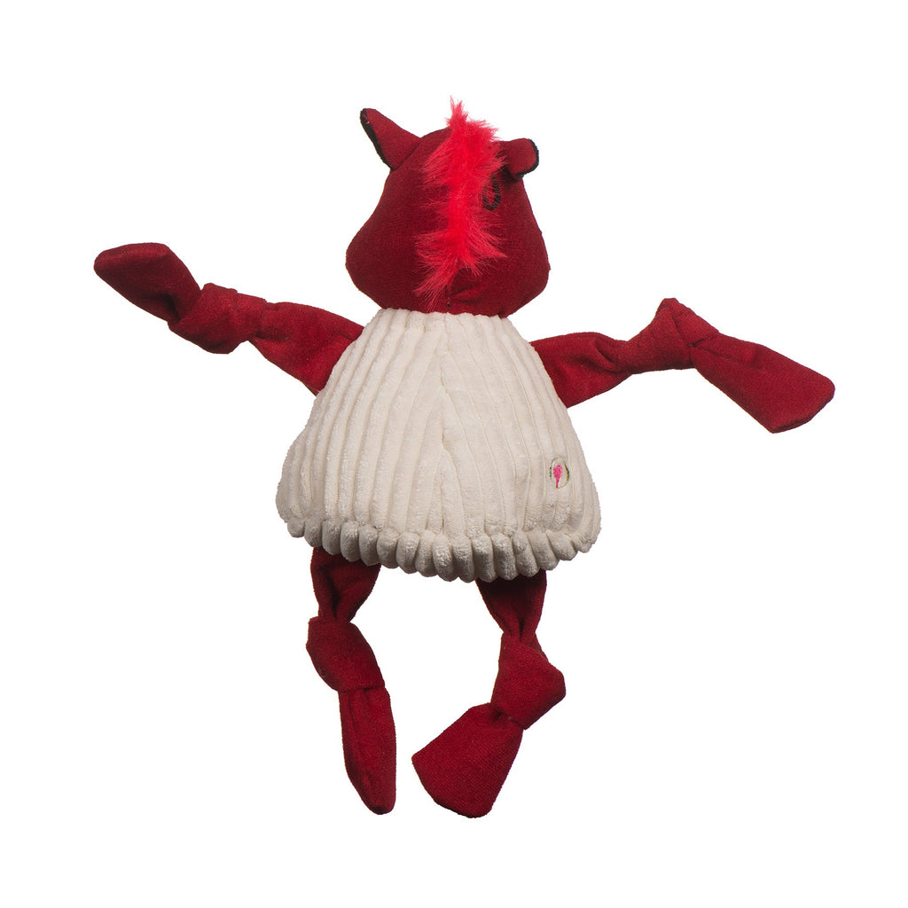 NCAA University of Arkansas, Tusk the Razorback Knottie® Plush Dog Toy by HuggleHounds