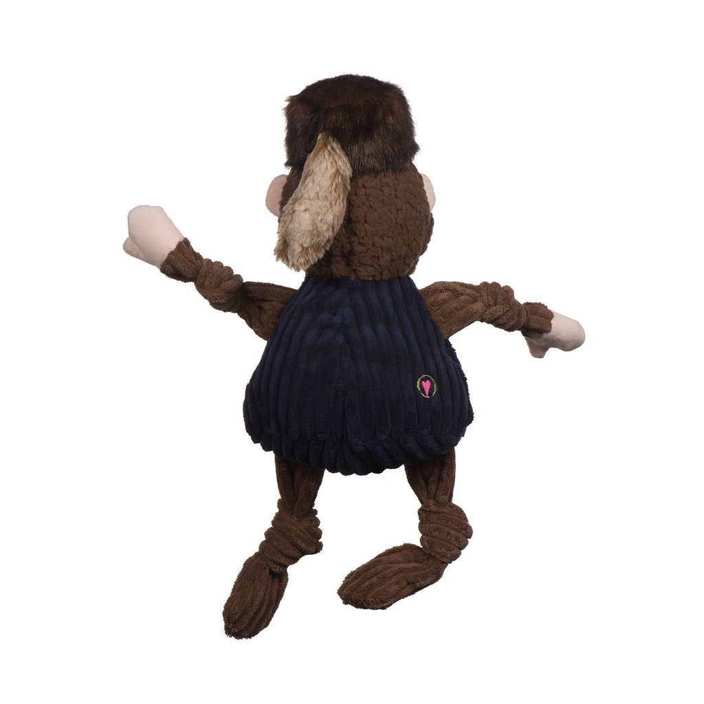 NCAA West Virginia University, Mountaineer Knottie® Plush Dog Toy by HuggleHounds