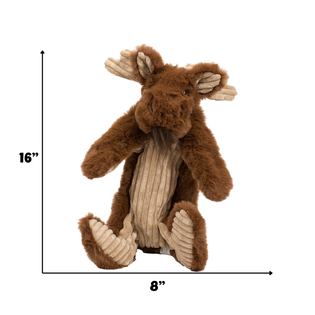 Maple Moose X-Brace™ Durable Plush Dog Toy by HuggleHounds