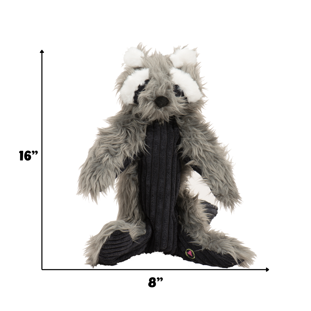Redwood Raccoon X-Brace™ Plush Dog Toy by HuggleHounds