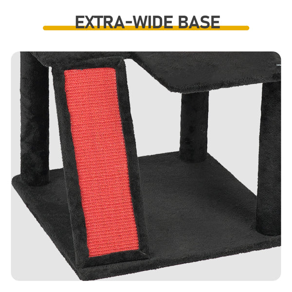 Halloween Cat Tower Cat Tree with Spacious Cat Condo by VetsPetStore